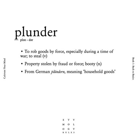 plunder dan word|plunder 5 letters.